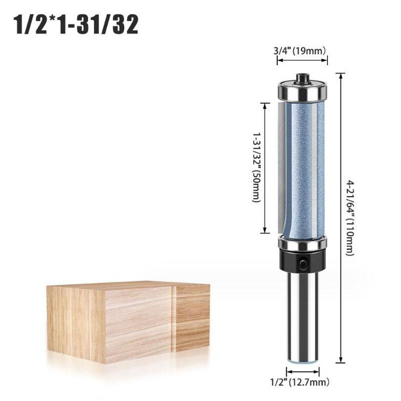 1/2 дюйма, 12 мм, длинное лезвие с хвостовиком, фреза с 3 лезвиями, фреза для промывки, деревообрабатывающий режущий инструмент