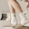 Mid-tube Casual Couple Socks Deodorant Sweat-absorbent Letter Sports Basketball Socks Boys Breathable Men Socks On Sale