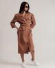 Summer Dress Sandrom 4466 42 L Camel Linen