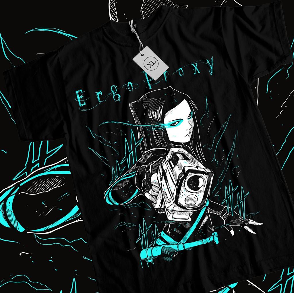 Ergo Proxy T-shirt Rel Mayer Anime Manga Girl Kawaii Funny GifT-shirt All Size