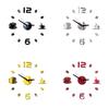 Premium 3d Diy Coffee Cup Acrylic Mirror Wall Sticker Clock For Modern Home Decoration