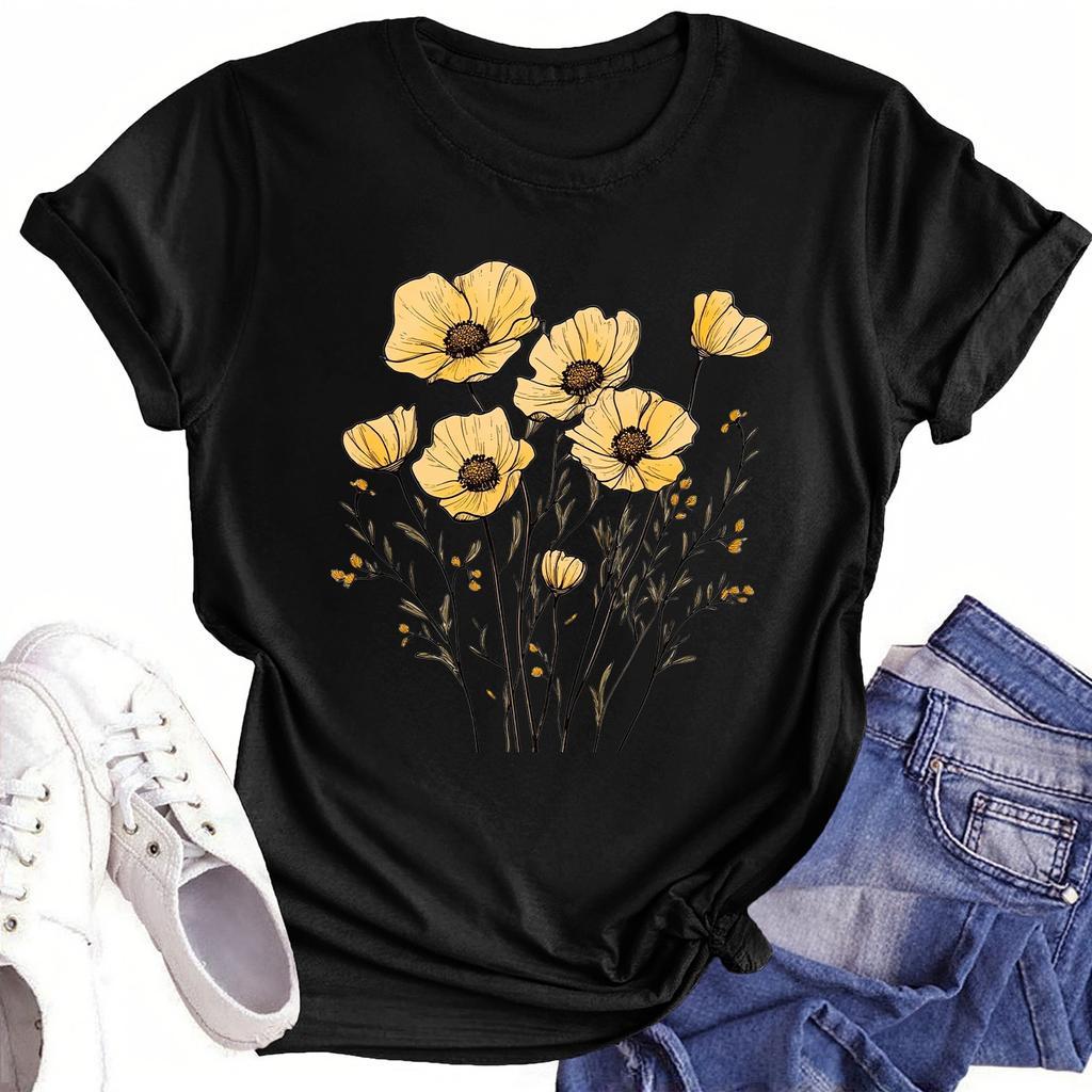 Toddler Girl Boy T-Shirts Kids Top Boys And Girls Printed Short Sleeved T-shirt 1-12Y