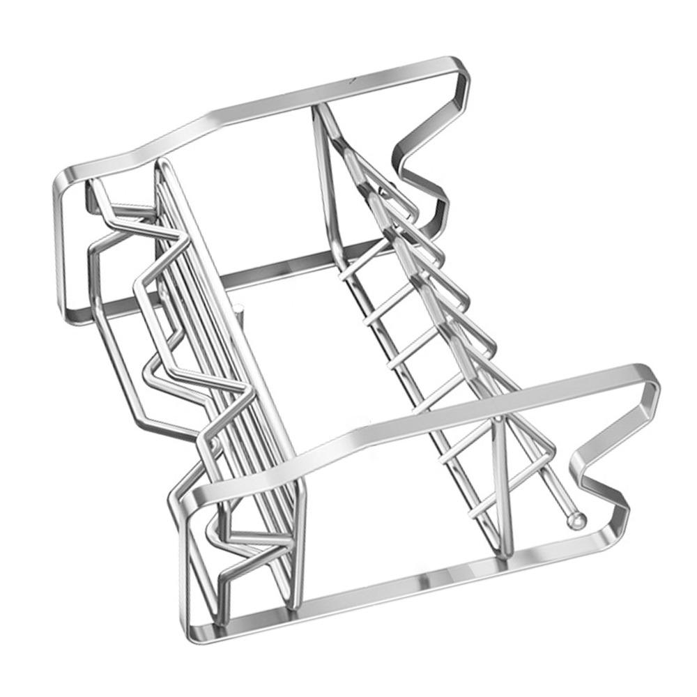 11.81×5.91×10.63in Seasoning Rack 2 Tier Storage Shelf Practical Roasting Rack Cabinet