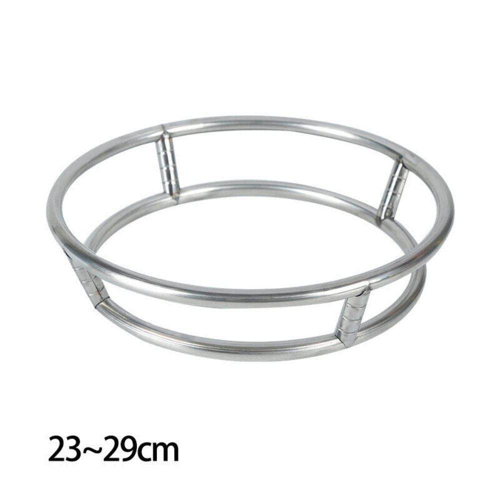 1Pcs Durable Round Bottom Wok Rack Kitchen Supplies Pan Support Pot Mat Universal Stainless Steel Cookware Ring