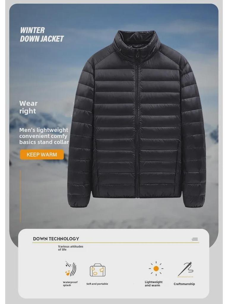 Зимняя мужская куртка большого размера 2023 года из легкого и теплого хлопка для работы