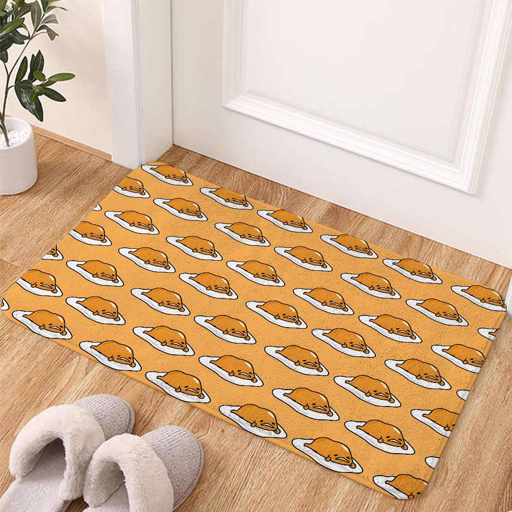 Милые напольные коврики Gudetama, коврик для домашней прачечной, ковер для декора гостиной, зоны отдыха, противоскользящий коврик для ног, коврик для прихожей