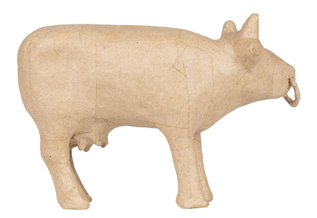 Декупаж Папье-маше Корова Средняя Корова Животное Французское Рукоделие Украшение dp-sa240