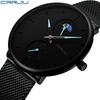 CRRJU New Men's Casual Personality Watch Fashion Popular Men's Watch Student Watch