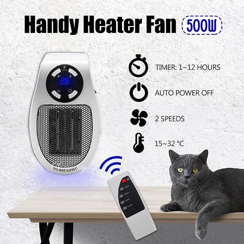 500 Вт 220 В Зимний Электрический Обогреватель Мини Вентилятор Настольный Бытовой Настенный Удобный Включаемый в Розетку Обогреватель Машина KTY