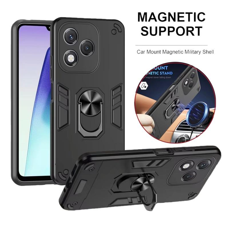 Защитный чехол Armor Funda для Honor 400 Lite Honor600 Pro Чехол Задняя крышка с защитой объектива камеры для Honor 400 Pro 5G Магнитное кольцо-подставка Защитный Coque