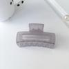 Pc Stylish 8cm Material Jelly Color Hair Claw Clip With Simple Geometric Design