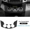 Наклейка из настоящего мягкого углеродного волокна для Toyota RAV4 2006 2007 2008 2009 2010 2011 2012 LHD RHD Отделка рамки кондиционера центральной консоли автомобиля