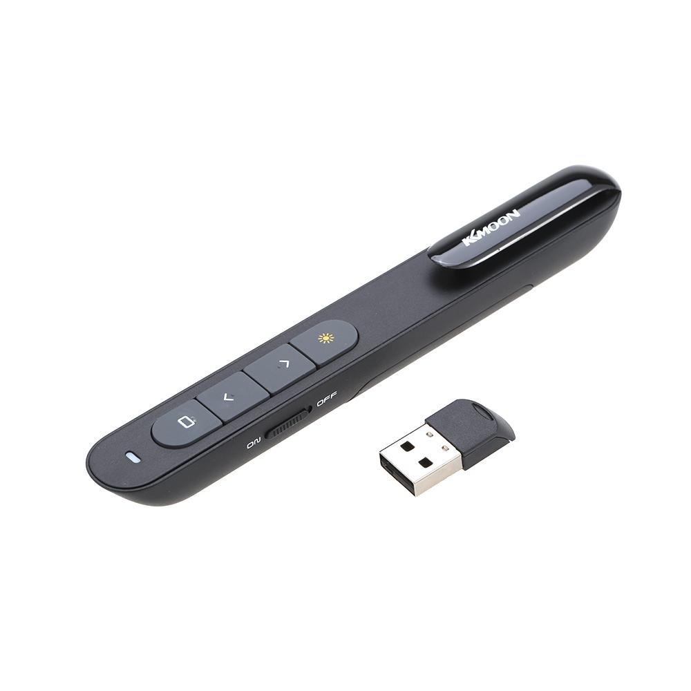 Kkmoon 2.4GHz Wireless PowerPoint Clicker Remote Controller Flip Pen Pointer Handheld PPT Presenter