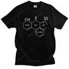 Novelty Male Chess Board Player Chemistry Atoms T Shirt Men Short Sleeve Cotton T-shirt Designer Game Tee Tops Slim Fit Clothing