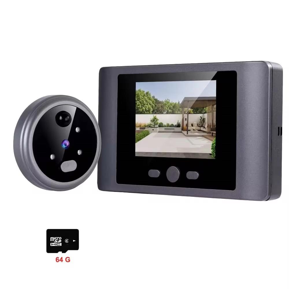 2.8" Digital Magic Eye Electronic Viewfinder Night Vision Safety Door Viewer Photo Recording Door Peephole Camera