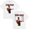 Singer Shawn Mendes On The Road Again Tour 2025 Graphic T-shirts Men's Fashion Hip Hop Street T Shirt Casual Cozy Cotton T-shirt