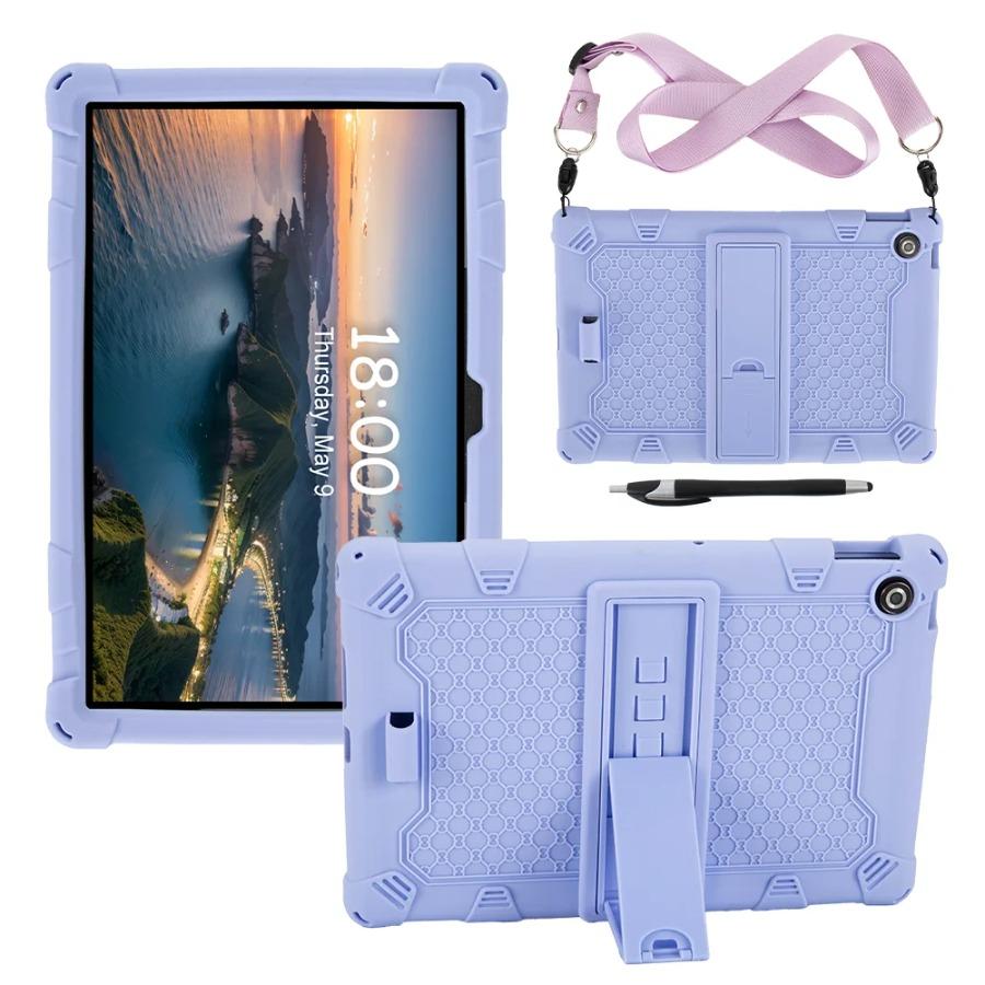 Kids Silicone Case For Lenovo Tab 10.1 2025 TB311XU K10C TB311FU 10.1" Anti-drop Stand Case With Shoulder Strap Tablet Cover