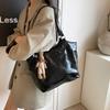 Oily Leather Large-capacity Tote Bag 2025 Autumn New Fashion Simple Shoulder Bag Versatile Underarm Handbag