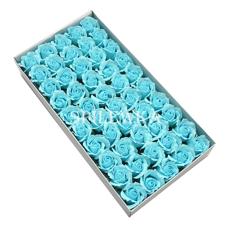 Spilewka 3-Layer Rose with Curly Petals Fake Flowers Heads Wedding DIY Gift Box Valentine's Day Home Decor Artificial Flower