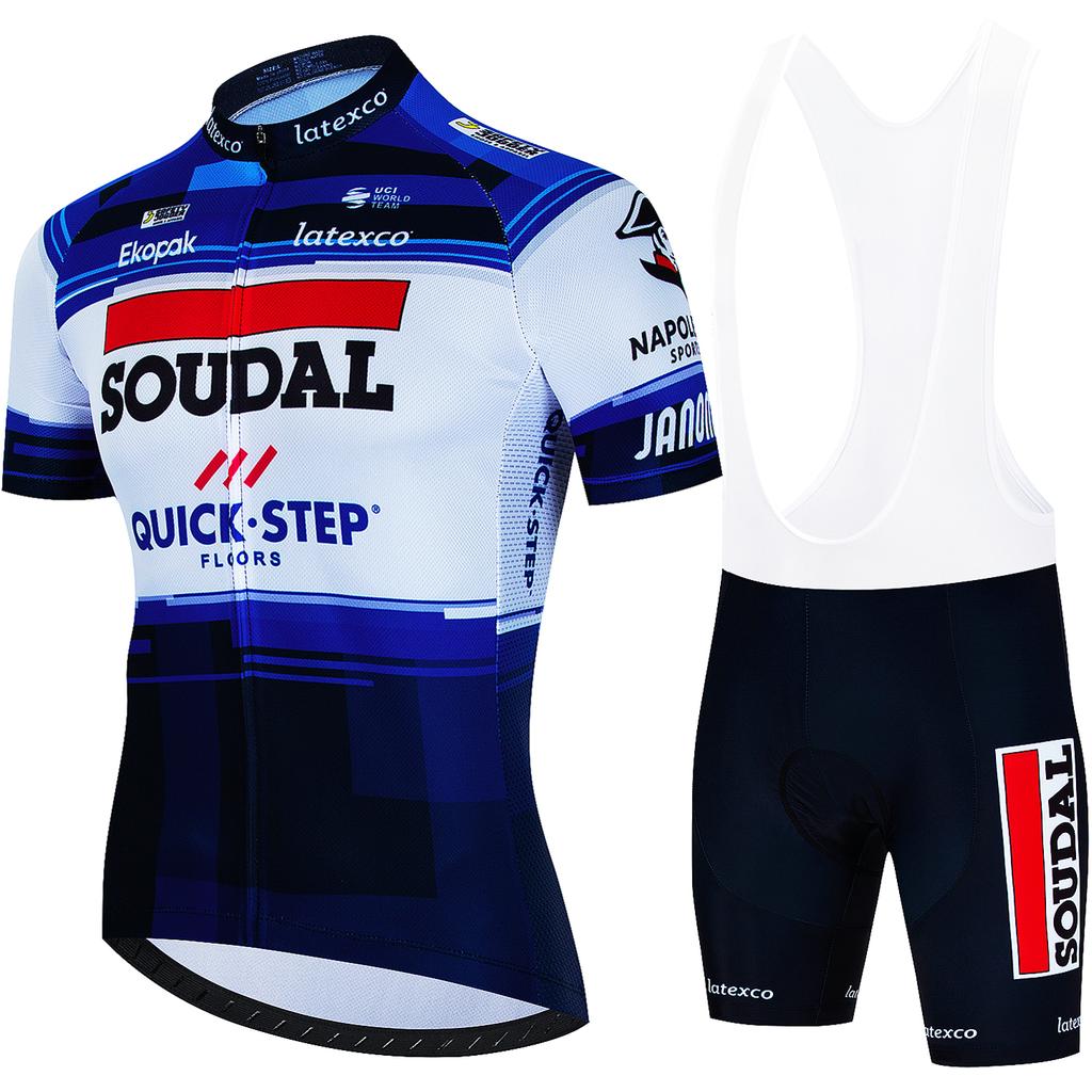 Men's Cycling Outfit Set  Quick Step Clothing 2026 Bicycles Clothes Summer Bike Jersey Cycle Jacket Man Spring Shorts Bib