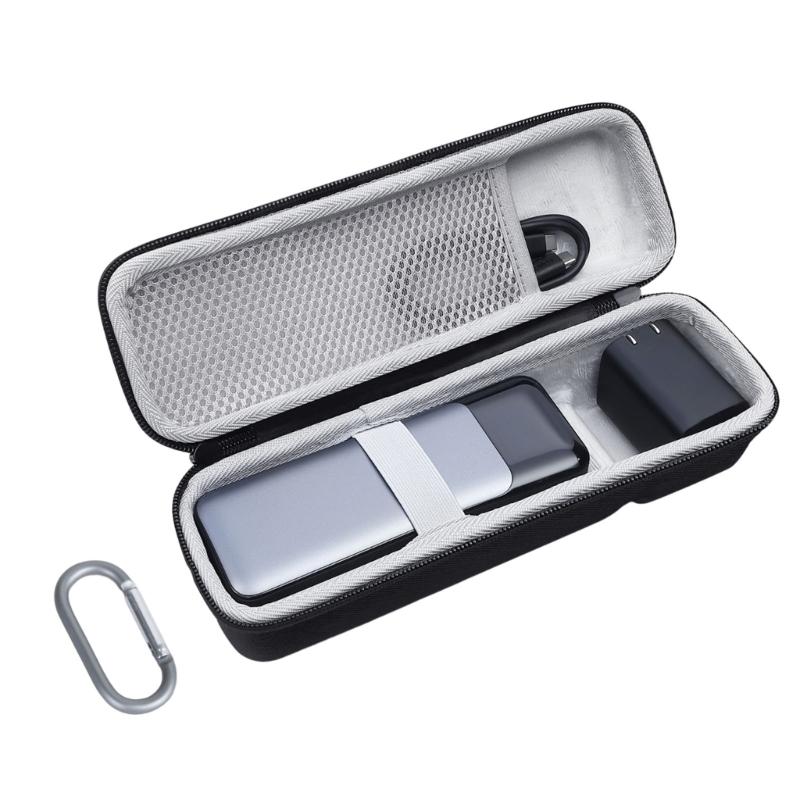 Жесткий кейс из ЭВА для Power Bank 27650 и 24000 мАч, сумка для хранения, ударопрочный жесткий бокс, чехол для хранения с сетчатым карманом