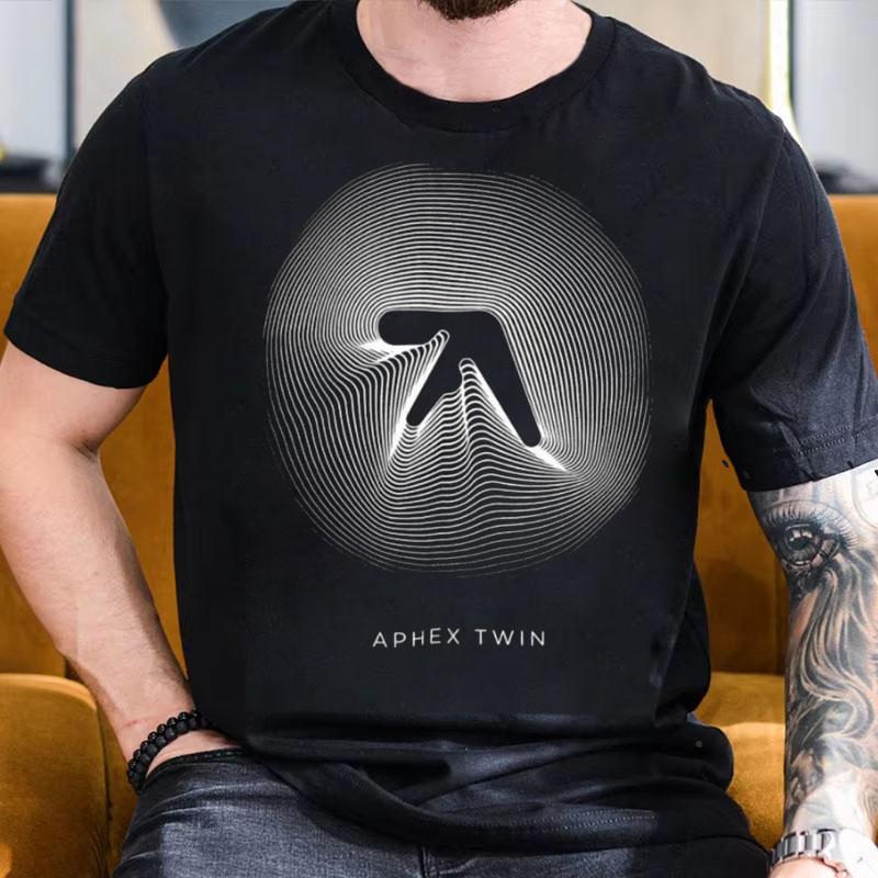 Футболка с принтом Aphex Twin 2025 Лето Мужская Ретро Хлопок Короткий рукав Круглый вырез Футболка для вечеринки Большой размер