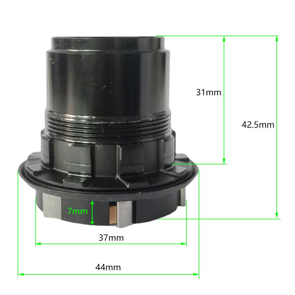 Bicycle Hub Body for 11/12 Speed XD/XDR Freehub, 6 Pawls with Spring Clips, 12mm Thru Axle, NBK Bearings