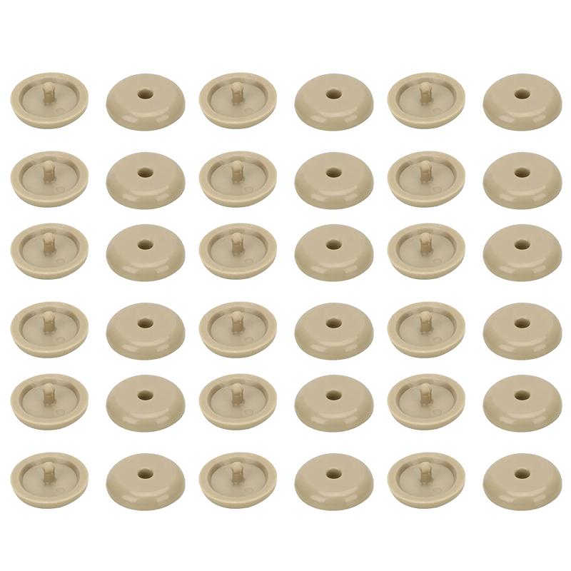 10/50pcs Car Safety Seat Belt Buckle Stopper Automobile Seatbelt Spacing Limit Stop Plastic Black Gray Beige Button Accessories