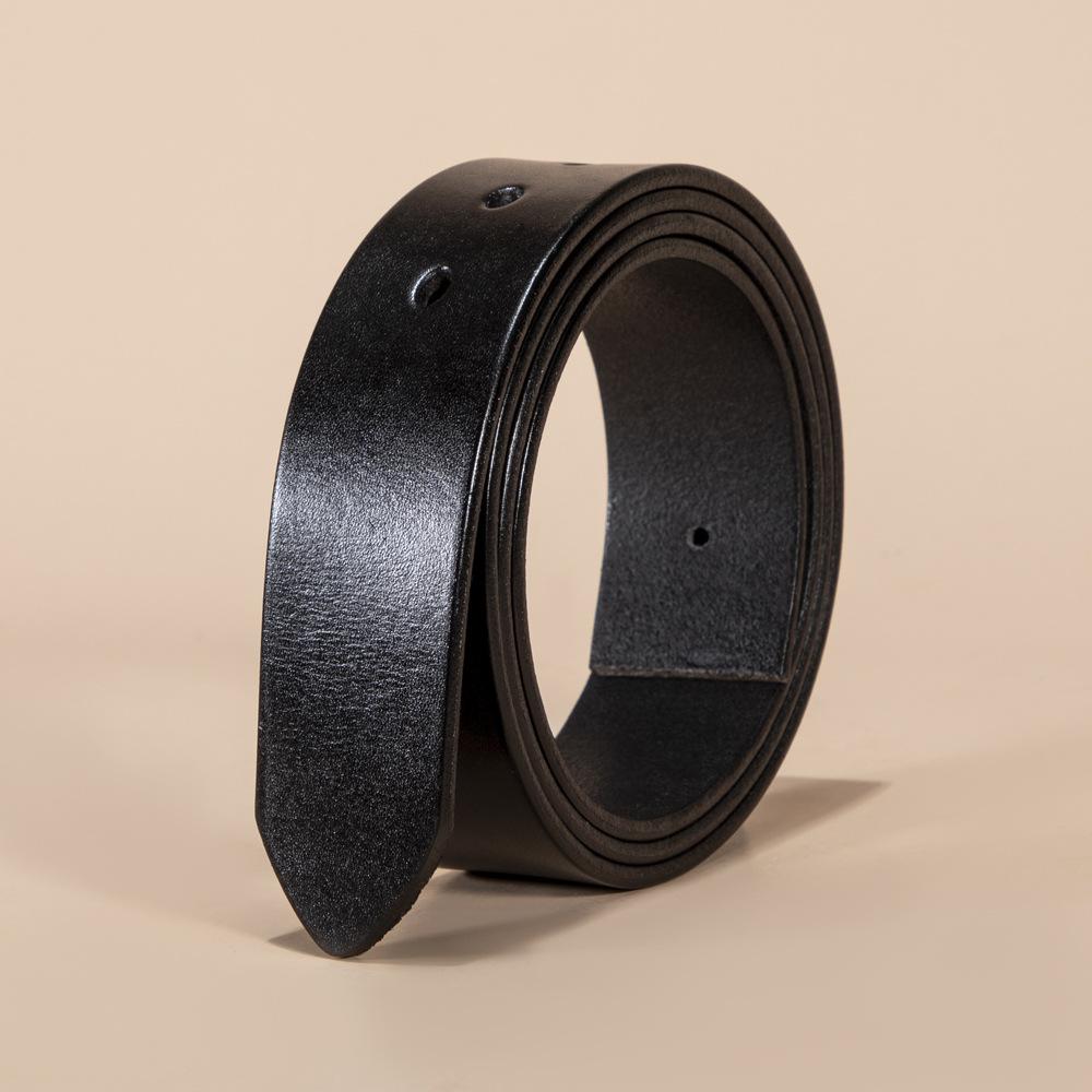 Первый слой дерева паста кожа коровья кожа ремень полоса мужская натуральная кожа без пуговицы головка свинцовое кольцо ремень