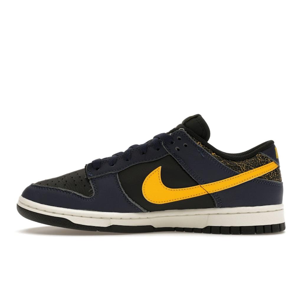 Nike Мужские кроссовки Dunk Low Vintage Michigan Blue Black Tour-Yellow FZ4014-010