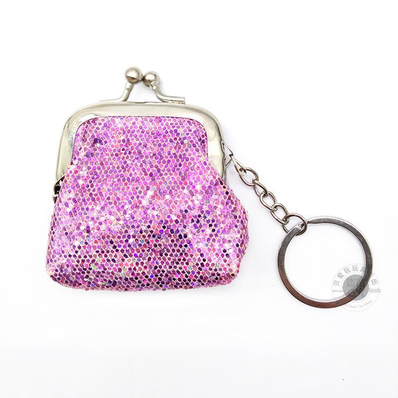 Женская дорожная сумка с брелоком и пайетками: Хранение монет, кабелей, косметики
