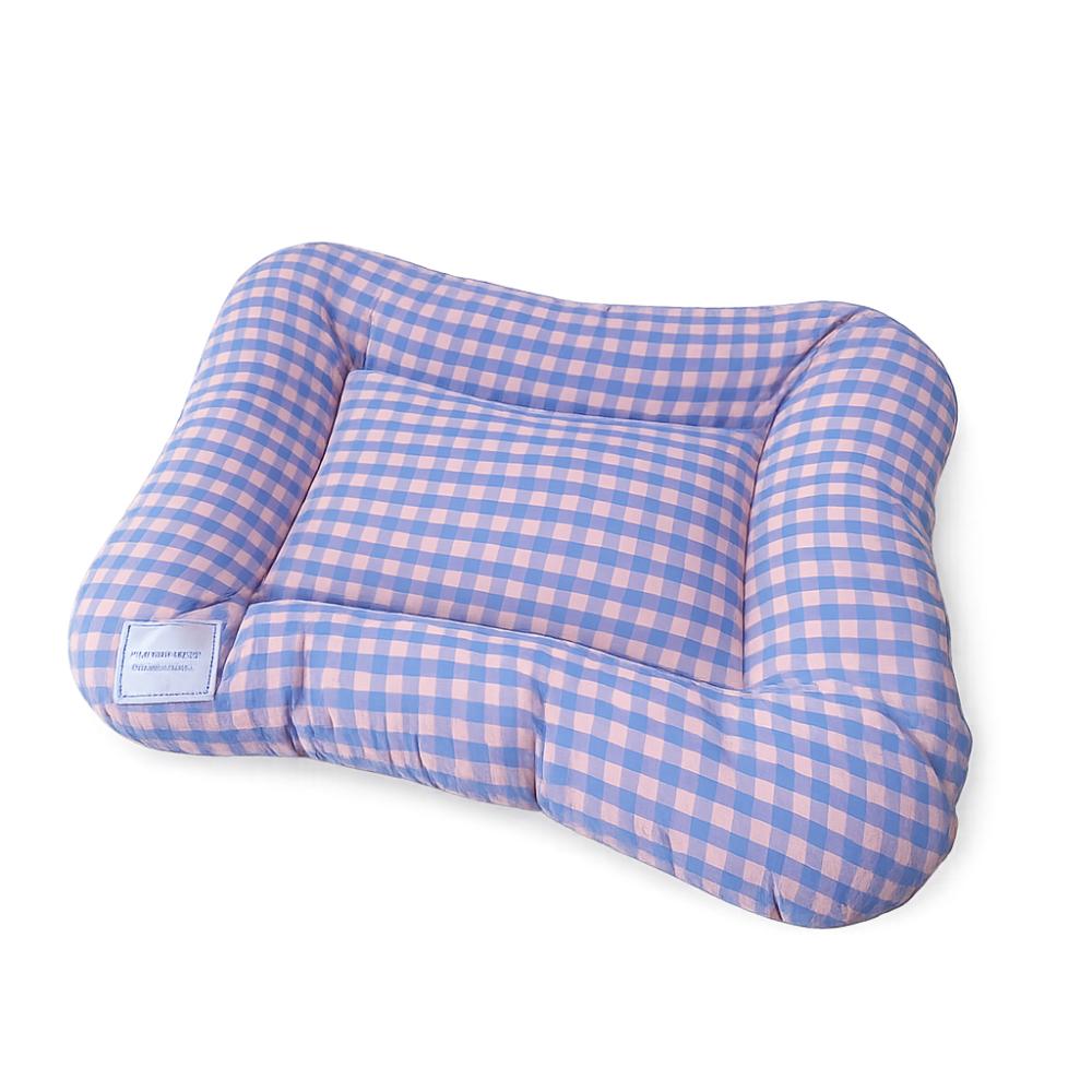 Macaron Plaid Dog Cushion Non-slip Pet Mattresses Breathable Cat Mat  for Cats and Dogs