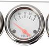 Triple Gauge Kit Oil/Volt/Water Gauge 2'' Universal Chorme Fahrenheit Water Temperature Temp Gauges Ammeter Gauges Set 3 in 1 Car Meter Auto (1)