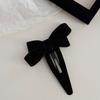 New Bowknot BB Clip Wine Red New Barrettes Autumn Winter Side Clip New Bang Clip Cropped Hair Pin Barrettes Headdress