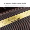 Yingtang Solid Black Ebony Automatic Tea Tray Set