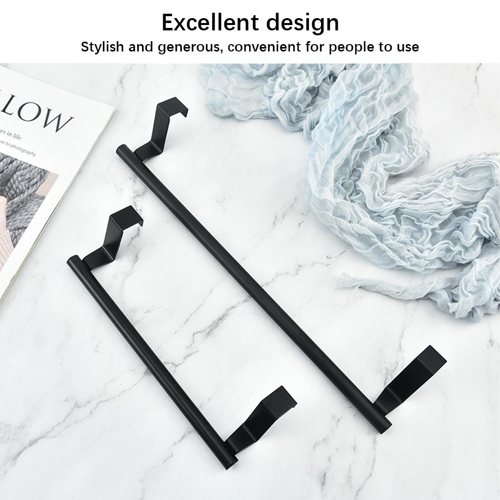 Подставка для полотенец, дверца шкафа из нержавеющей стали, универсальная штанга для подвешивания, держатель без проколов, для кухни, для дома, ванной комнаты