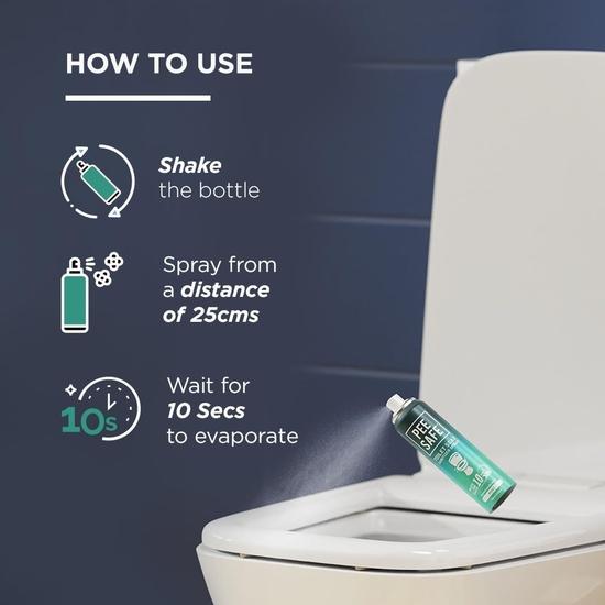 Спрей-дезинфицирующее средство для сиденья унитаза Pee Safe 75 мл (Мята, лаванда, цитрусовые, упаковка из 3 шт.) | Снижает риск ИМП | Защищает от 99,9% микробов за 10 секунд