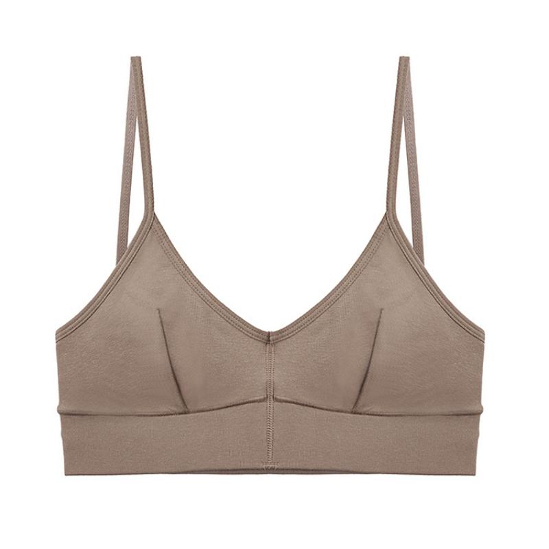 Хлопок с нитью без стального кольца, пуловер с низкой спинкой, бюстгальтер с большой открытой спиной, высокая эластичность, спортивный жилет и нижнее белье