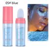 5 Colors Highlighter Powder, Body Brightens Face Blusher Patting Powder Highlighter Makeup Body Glitter Stick with Makeup