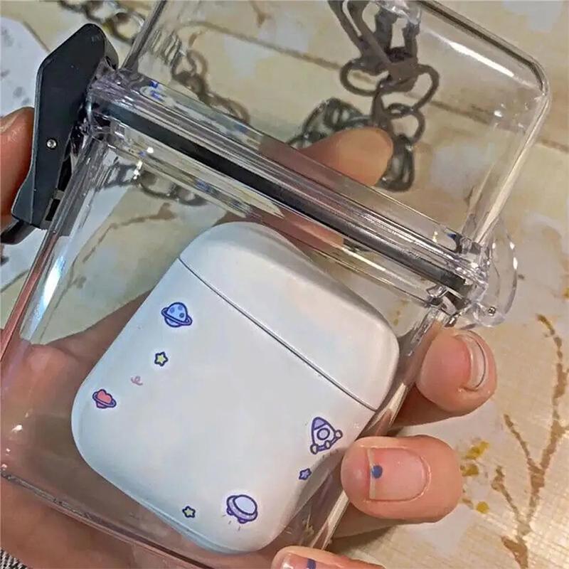 Ins Idol Photocards Storage Box Kpop Idol Photo Card Holder Boxes Kawaii Album Case Container Portable Sleeve Storage Box