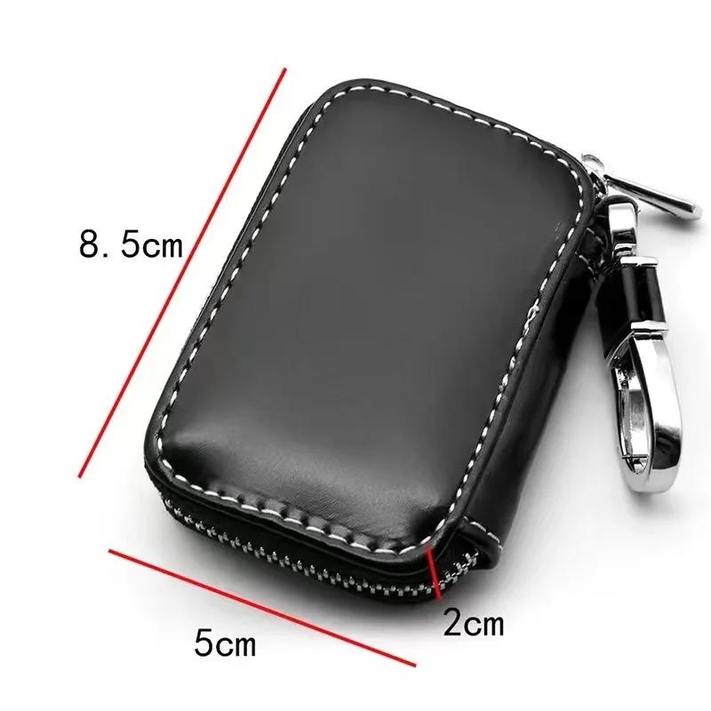 AABIE1 Leather Car Key Case Key Fob Cover Shell Bag Wallet For Mercedes benz AMG C E S GLE CLC Class W204 W203 W205 W124 W221 W213 W212