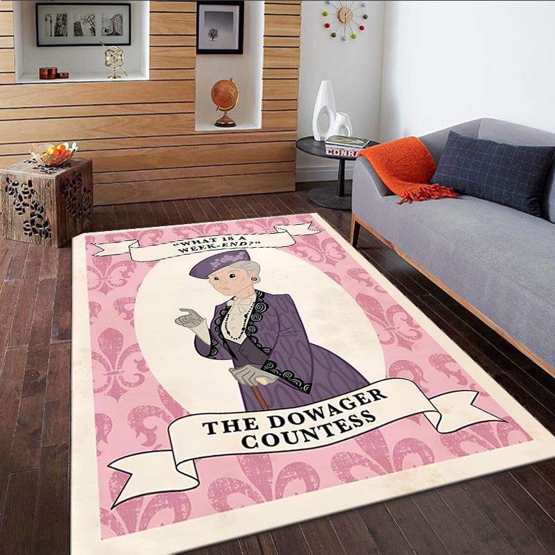 Downton Abbey Characters Carpet, Kitchen Rugs, Yoga Mat, Non-Slip Mats, Rug for Bathroom, Living Room bedroom, Camping Rugs Christmas Gift