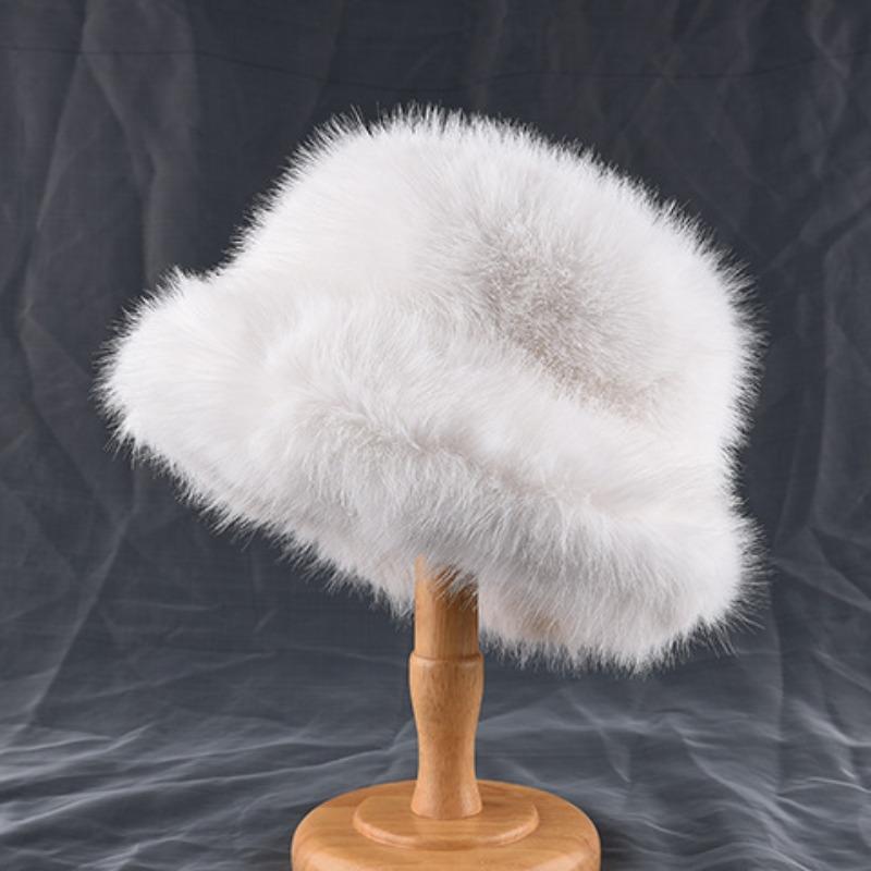 Шапка из искусственного меха норки, женская осенне-зимняя плюшевая рыбацкая шапка, теплая защитная шапка Lei Feng