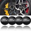 Car Sticker Ford New 2025 Hot 4Pcs 56mm Black Car Wheel Center Hub Badge Logo Emblem Decal Wheel Sticker Styling For Ford Focus