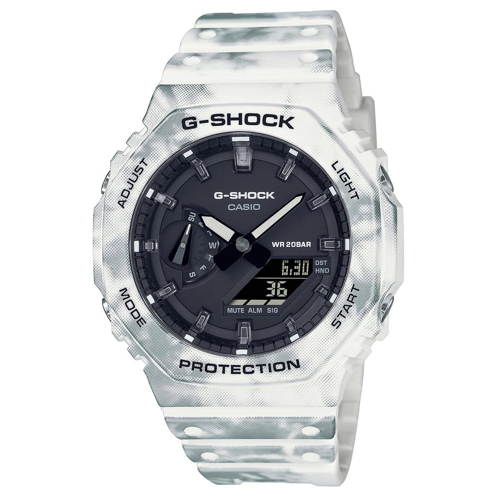 Casio Мужские кварцевые часы GAE-2100GC-7A из смолы, водонепроницаемые 200 м, аналоговые, противоударные