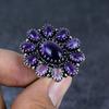 Sage Amethyst Gemstone 925 Sterling Silver Jewelry Ring Size 6