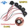5PCS High Decibel Buzzer SFM-20B DC 3-24V Continuous Sound Buzzer 2312 Active Piezo Buzzers, for Arduino Car