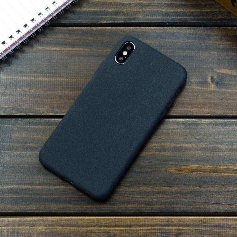 8 iPhone для 7 6 X Plus Ударопрочный Тонкий Мягкий ТПУ Песчаник Матовая Задняя Крышка Чехол