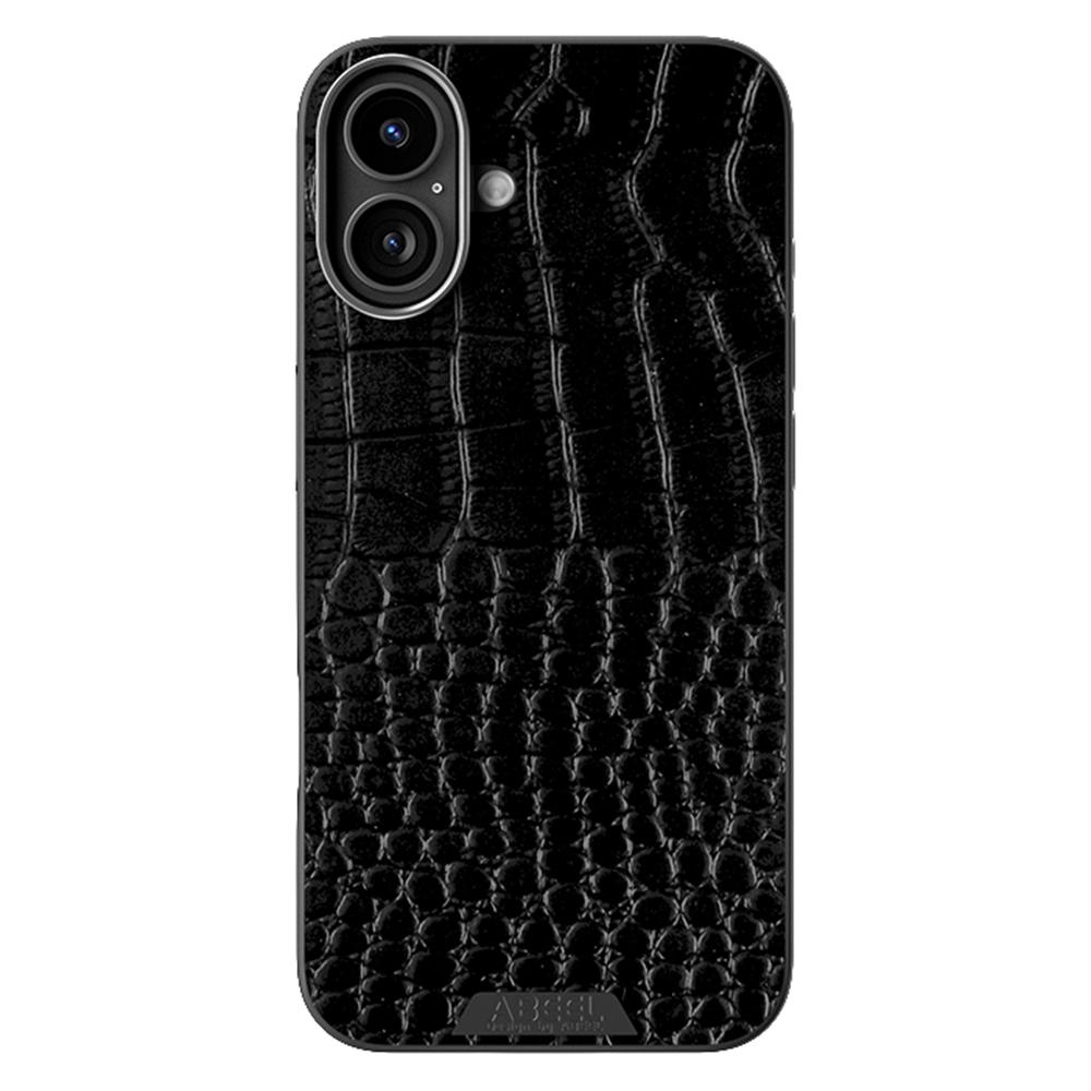 ABEEL For iPhone 16 Case Compatible with MagSafe Crocodile Texture Micro-Embossing Back Cover
