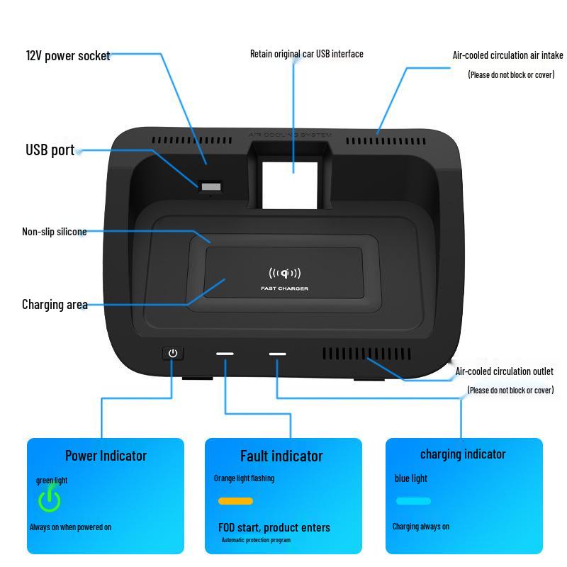 RAV4/Wildlander 2020 Wireless Car Phone Charger